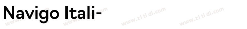 Navigo Itali字体转换